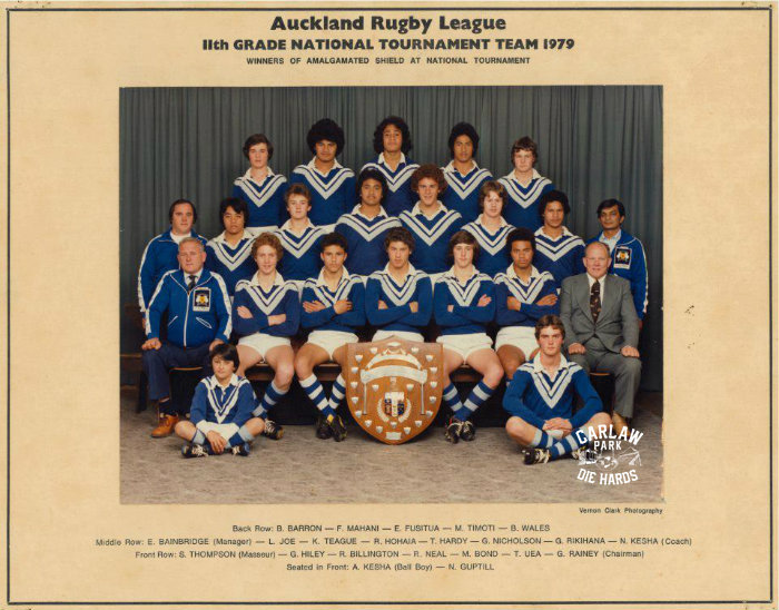 Auckland Rugby League 11th Grade Team 1979